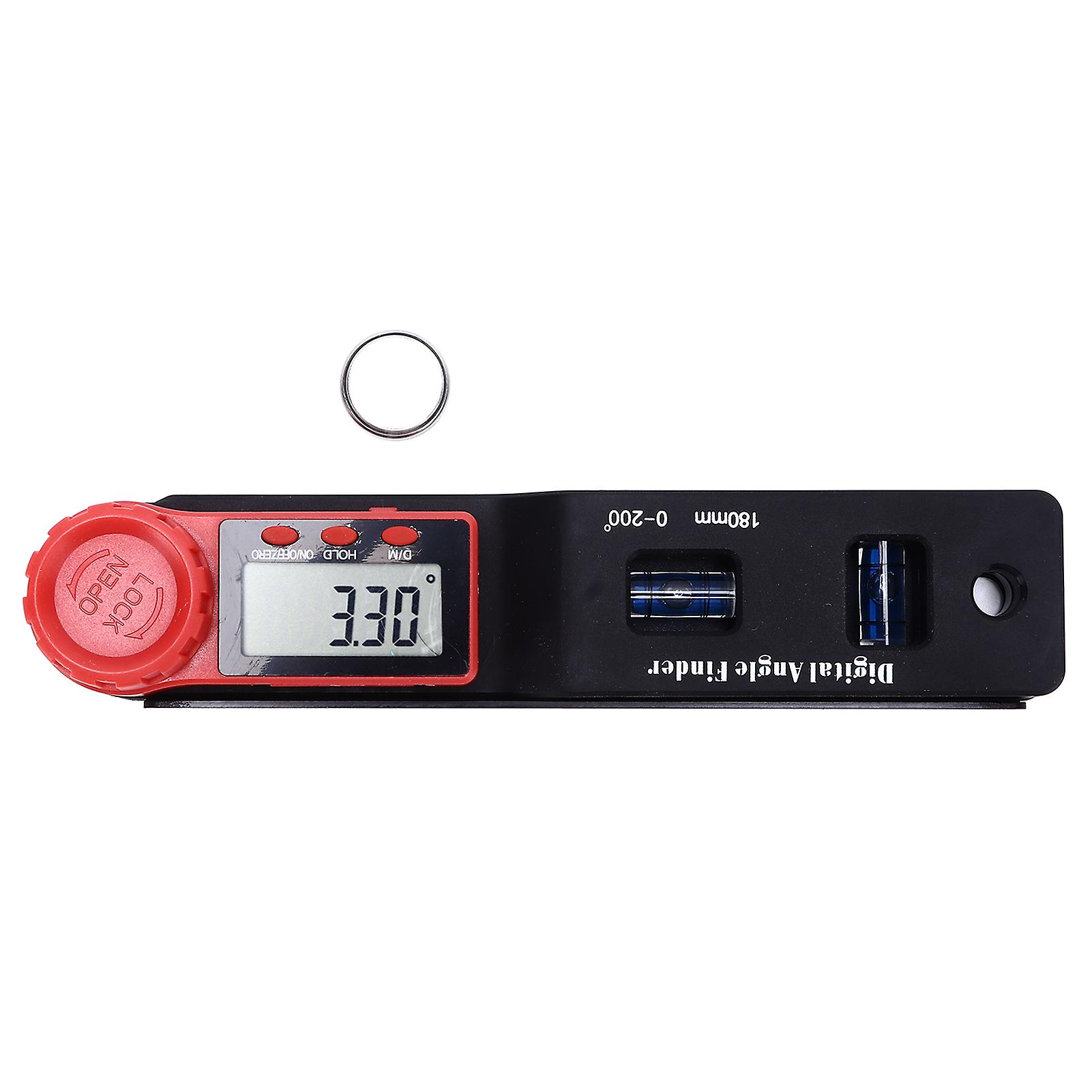 0‑200° Digital Display Angle Finder High Accuracy Electronic Spirit Level Protractor Goniometer