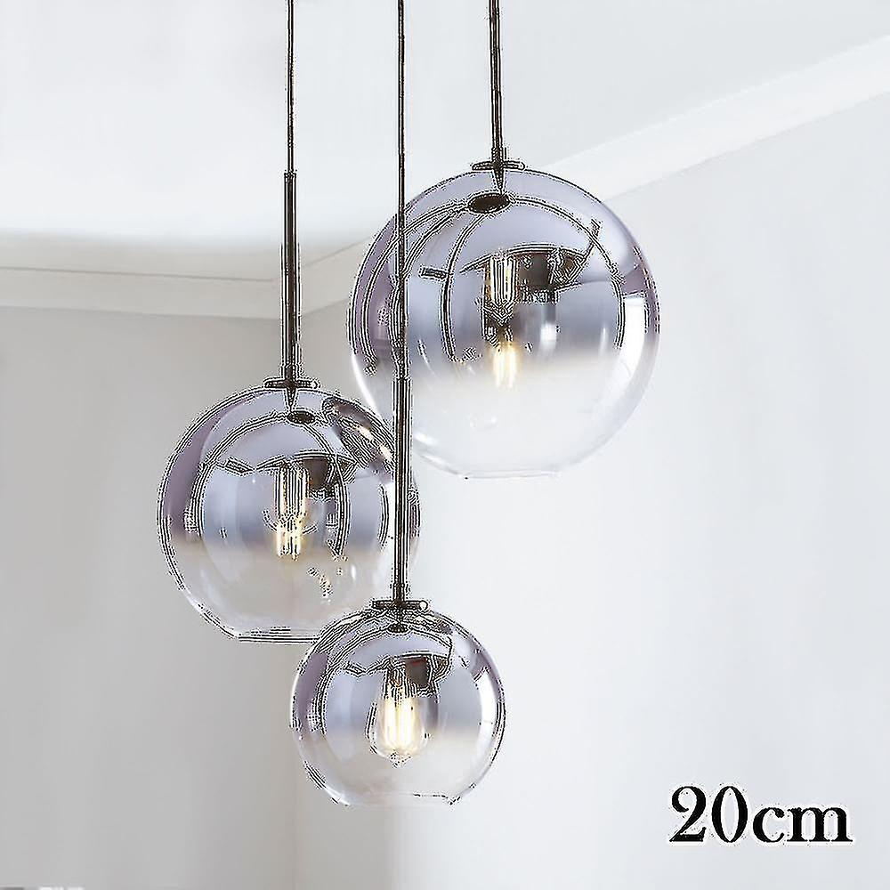 Glass Ball Pendant Gradient Hanging Lamp-yu