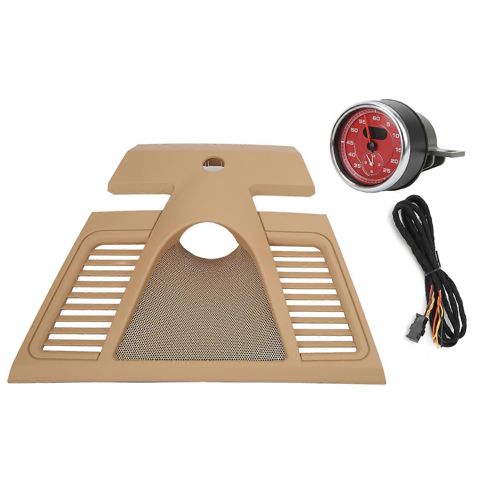 Dashboard Panel Trim,Beige Dash Board Clock Dash Clock Cover Superior Craftsmanship