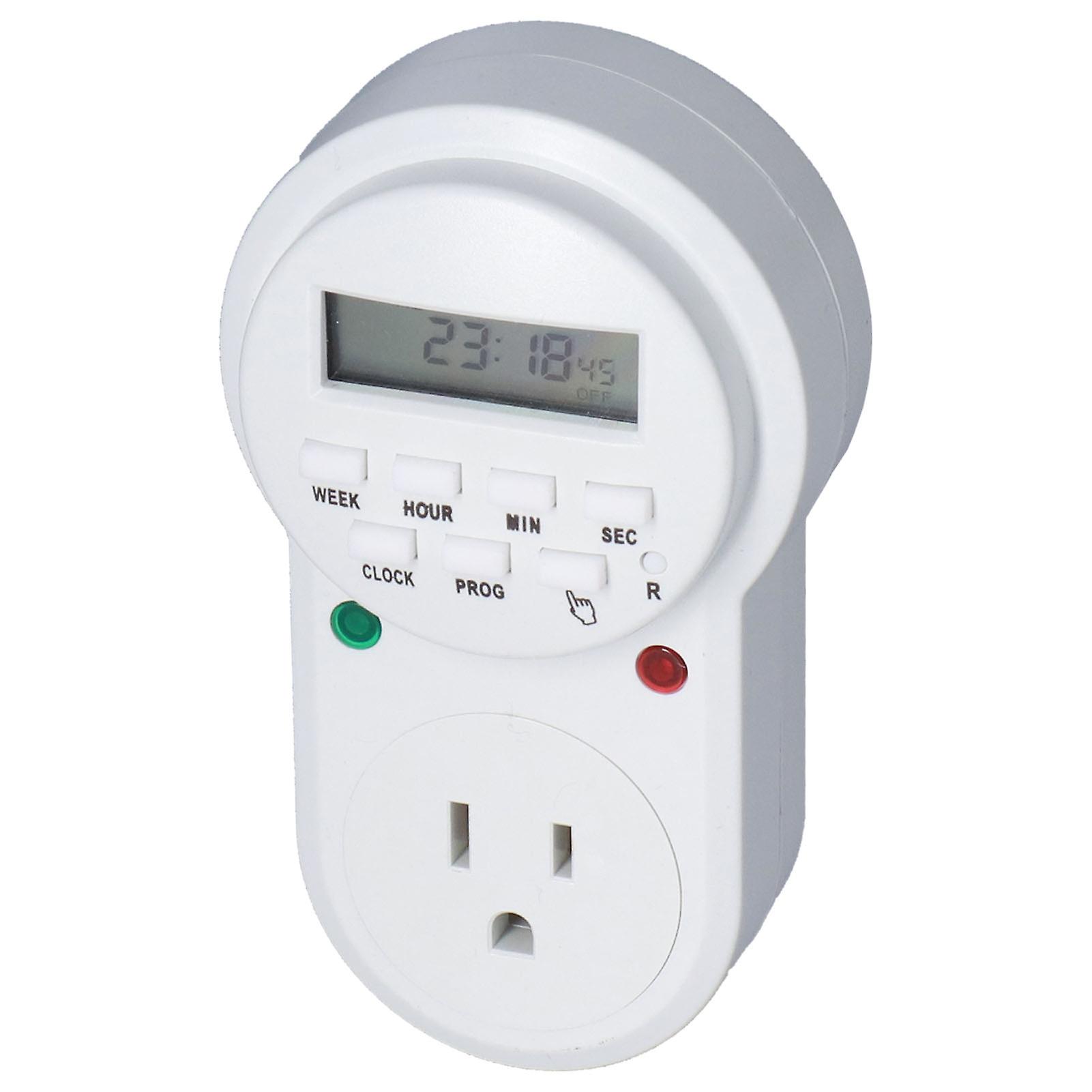 Digital Programmable Outlet Timer 12.2x7x7cm 15A 1875W Copper