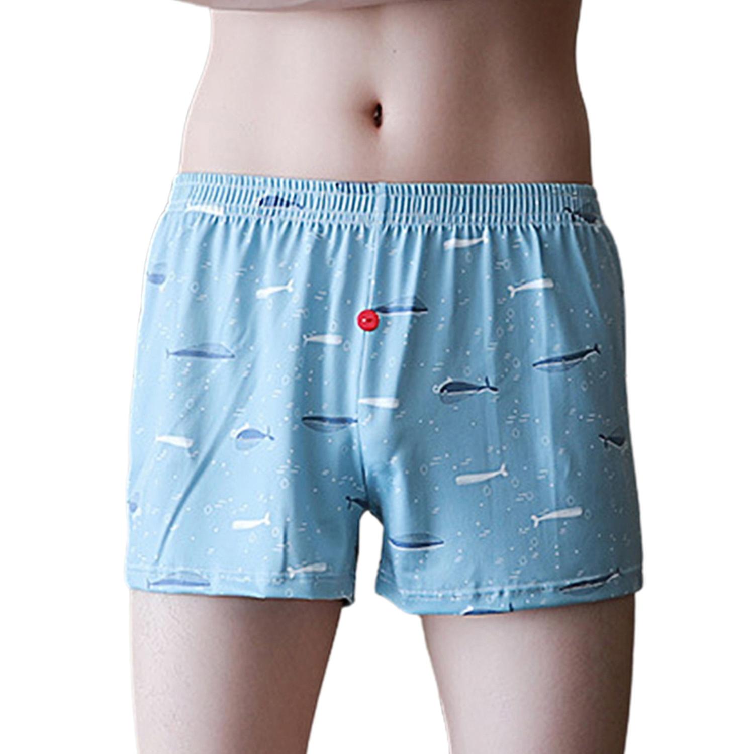 Soutong Men Stretchy Underpants Comfortable Polyester Fine Seaming Boxer Brief for Inside Wear
