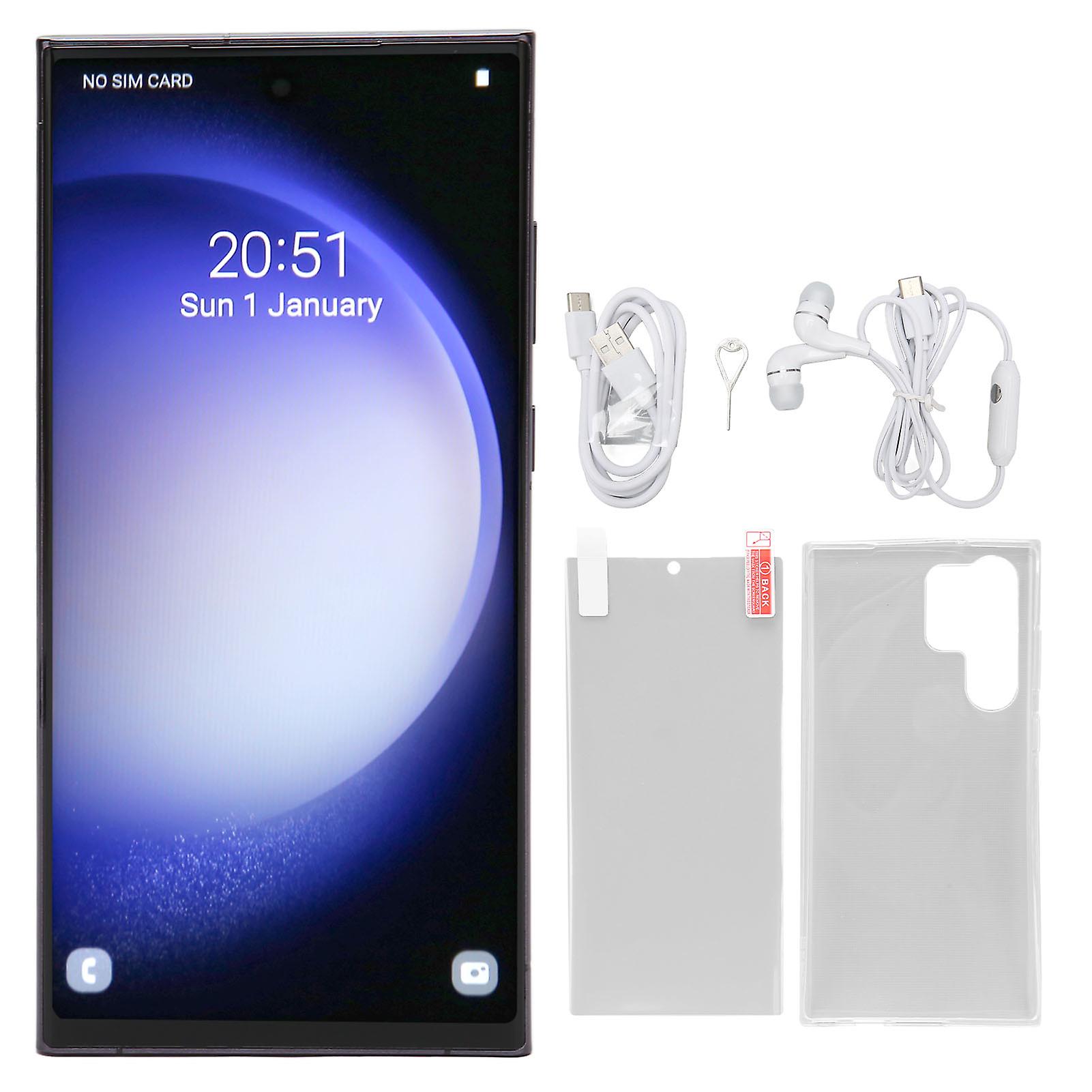 Face Unlocked Cell Phone Built in Stylus 6.67in 1440 X 3088 6GB RAM 64GB ROM Plus Screen Smartphone 16MP 24MP Camera for Android 8.1 Black