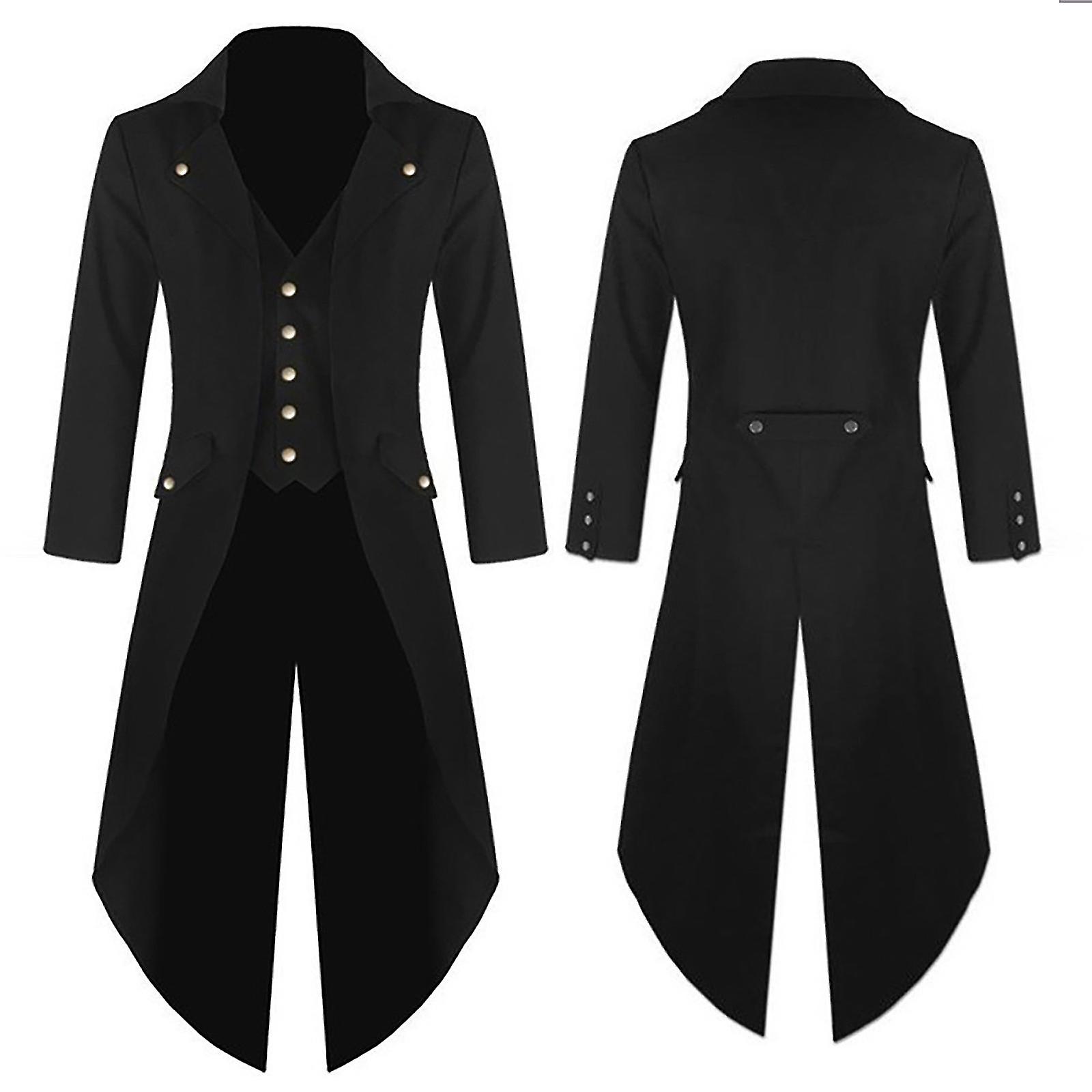 Cadılar Bayramı Elbise Kadınlar Için Erkek Moda Ceket Rüzgarlık Gotik Stil Ceket Erkek Retro Cadılar Bayramı Ceket