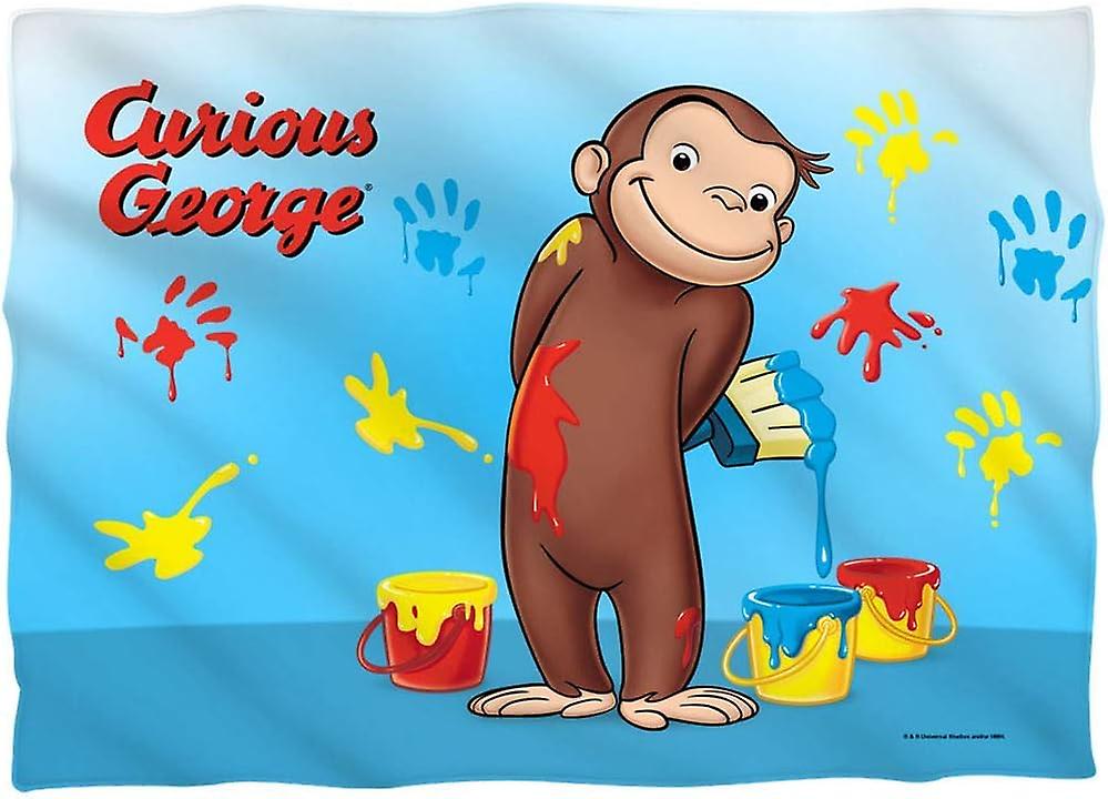 Paint Curious George Pillow Case (40cmx60cm) AB-6966