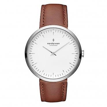 Nordgreen In32silebrxx White Dial Ladies Analog Watch