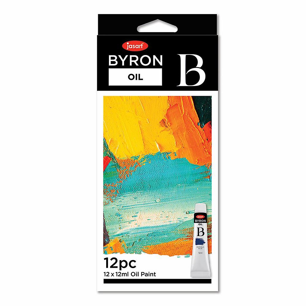 Jasart Quality Byron 长效充满活力的油画颜料管套装 12 毫升 12 件装