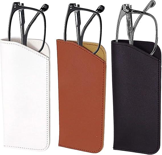 Set of 3 Cortex soft glasses cases(black, white, brown)