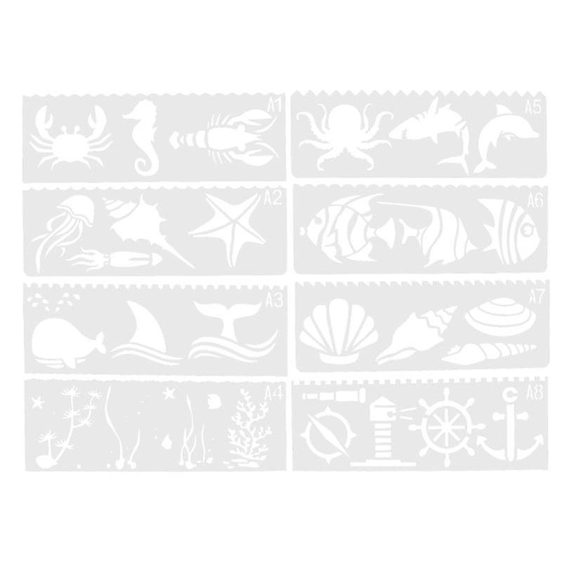 6set Reusable Stencils