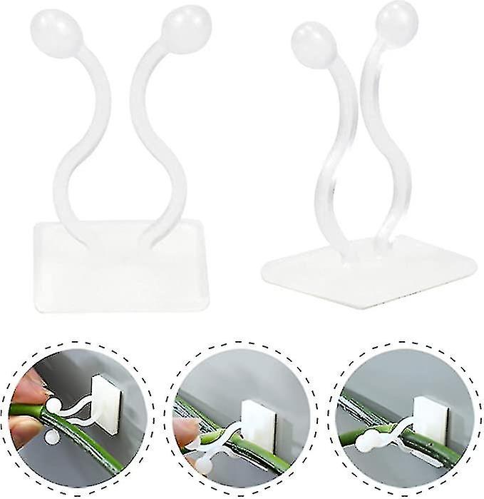 50 kpl kasvikalustekiinnikkeitä kiipeilykasveille, kiipeilykasvien tukiseinäkaluste, itseliimautuva F