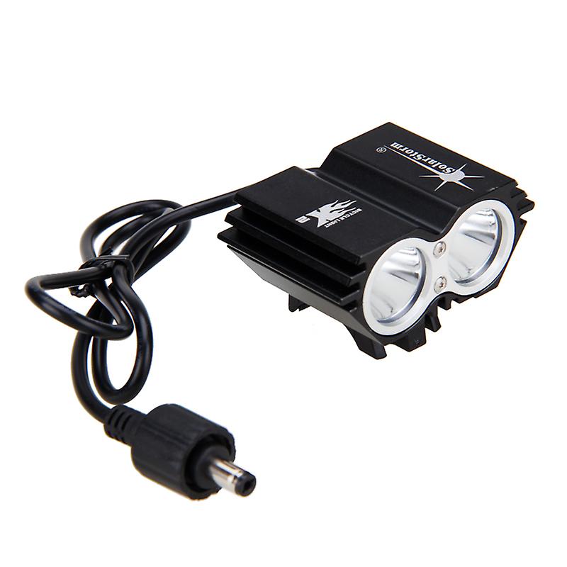 Waterproof Front Bicycle Headlight Torch Bicycle Headlamp Light 2xled Flashlight Lamp Only Lamp No Battery
