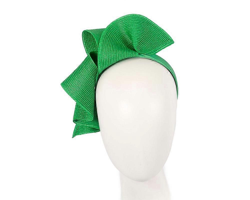 Large green wave racing fascinator by Max Alexander MA955G