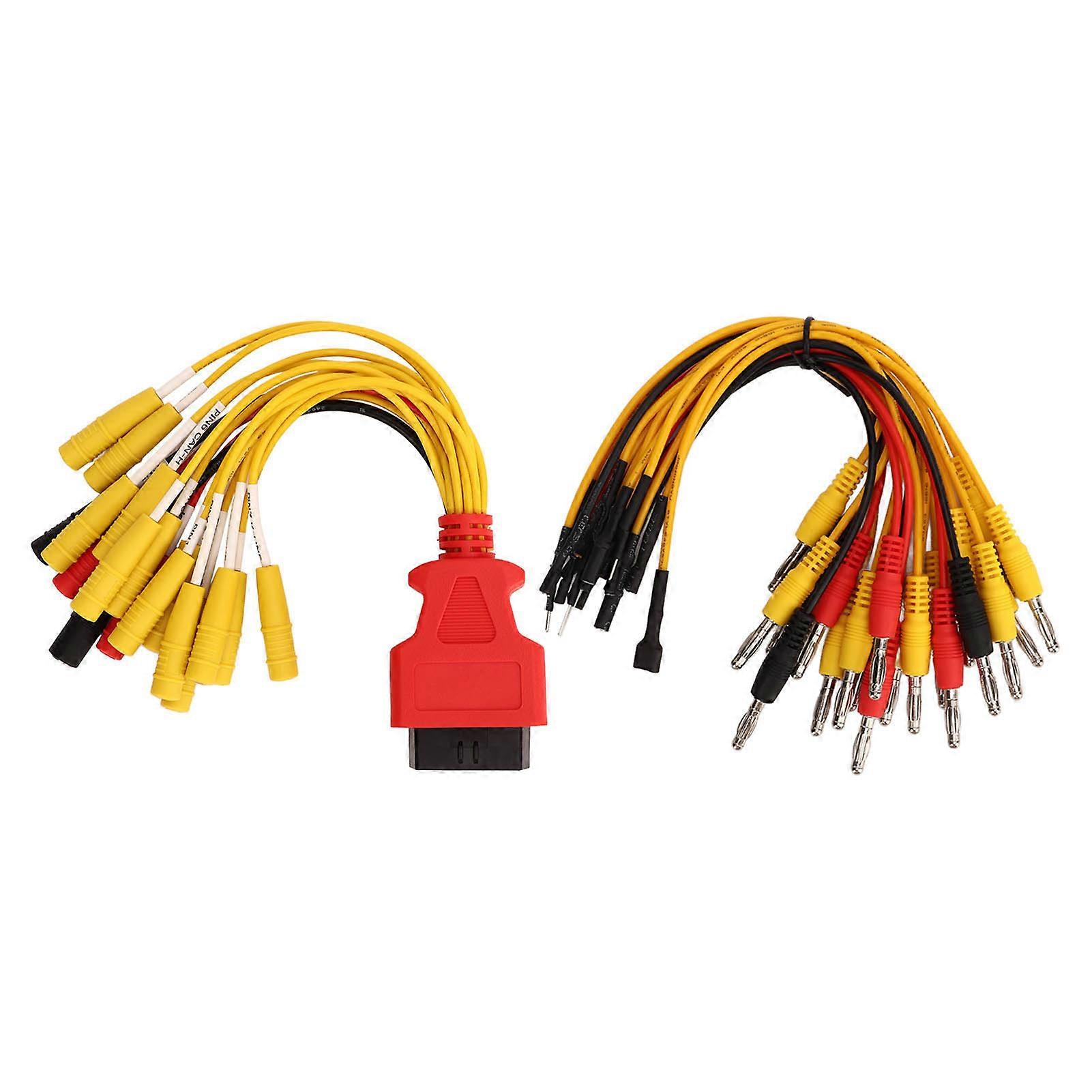 OBD2 16 Pin Diagnostic Cable Female OBDII Jumper Connector Power Test Interface Computer Detection Cable for Decoder