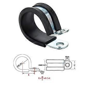 Sourcingmap 8mm Dia EPDM Rubber Lined P Clips Cable Hose Pipe Clamps