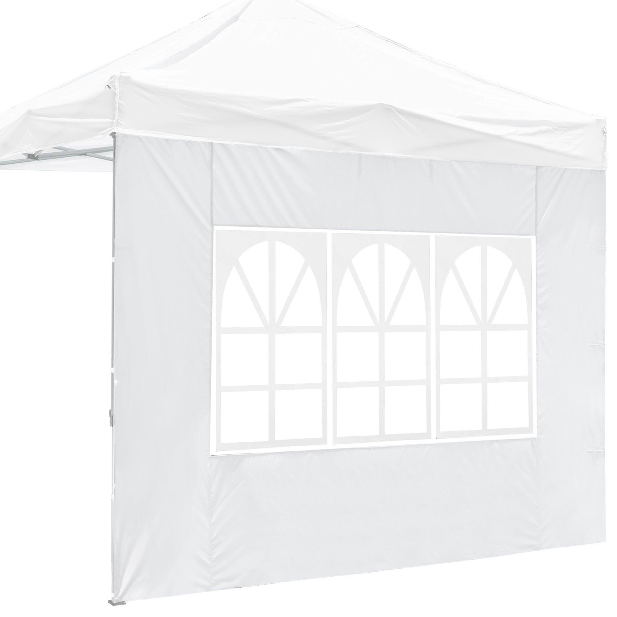 10x10ft EZ Canopy Gazebo With Windows/White