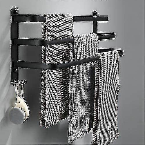Bathroom Towel Racks, Black Wall Mounted Towel