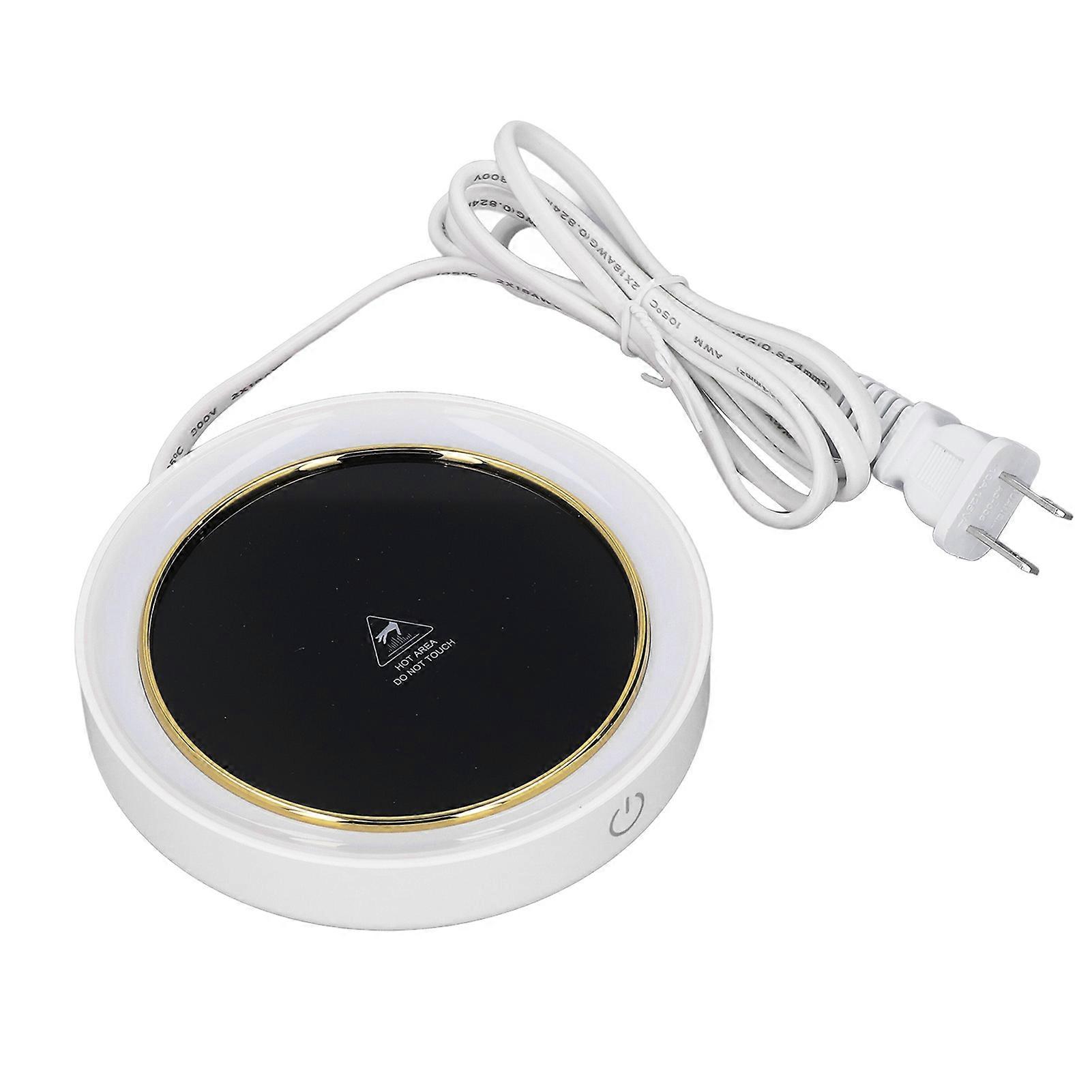 Electric Cup Warmer Constant Temperature 2 Modes LED Light Desk Cup Warmer for Office Cafe Home AC ‑