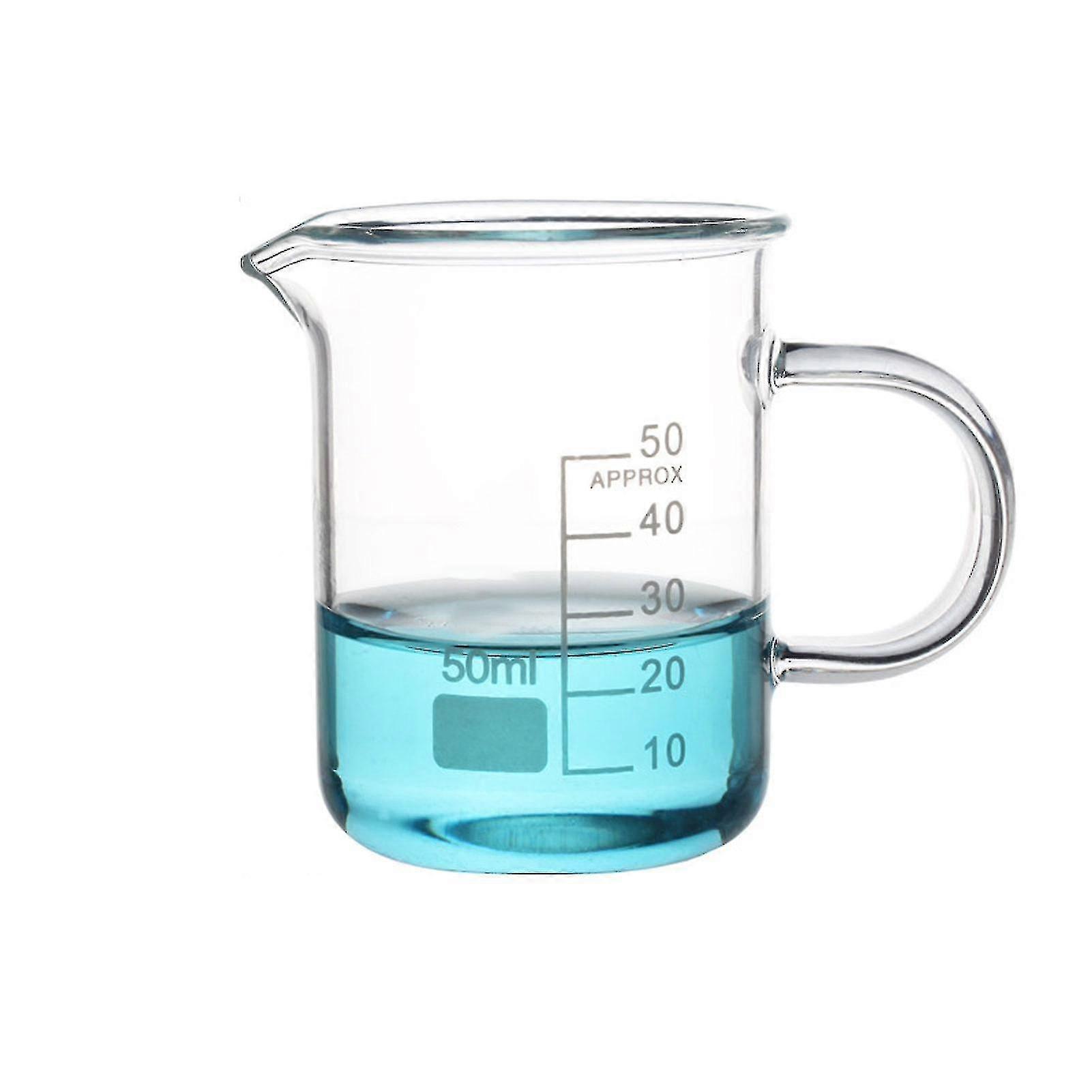 50/100/250/500/1000ml Capacità ad alta temperatura resistente alla scala di vetro Beaker Jikaix