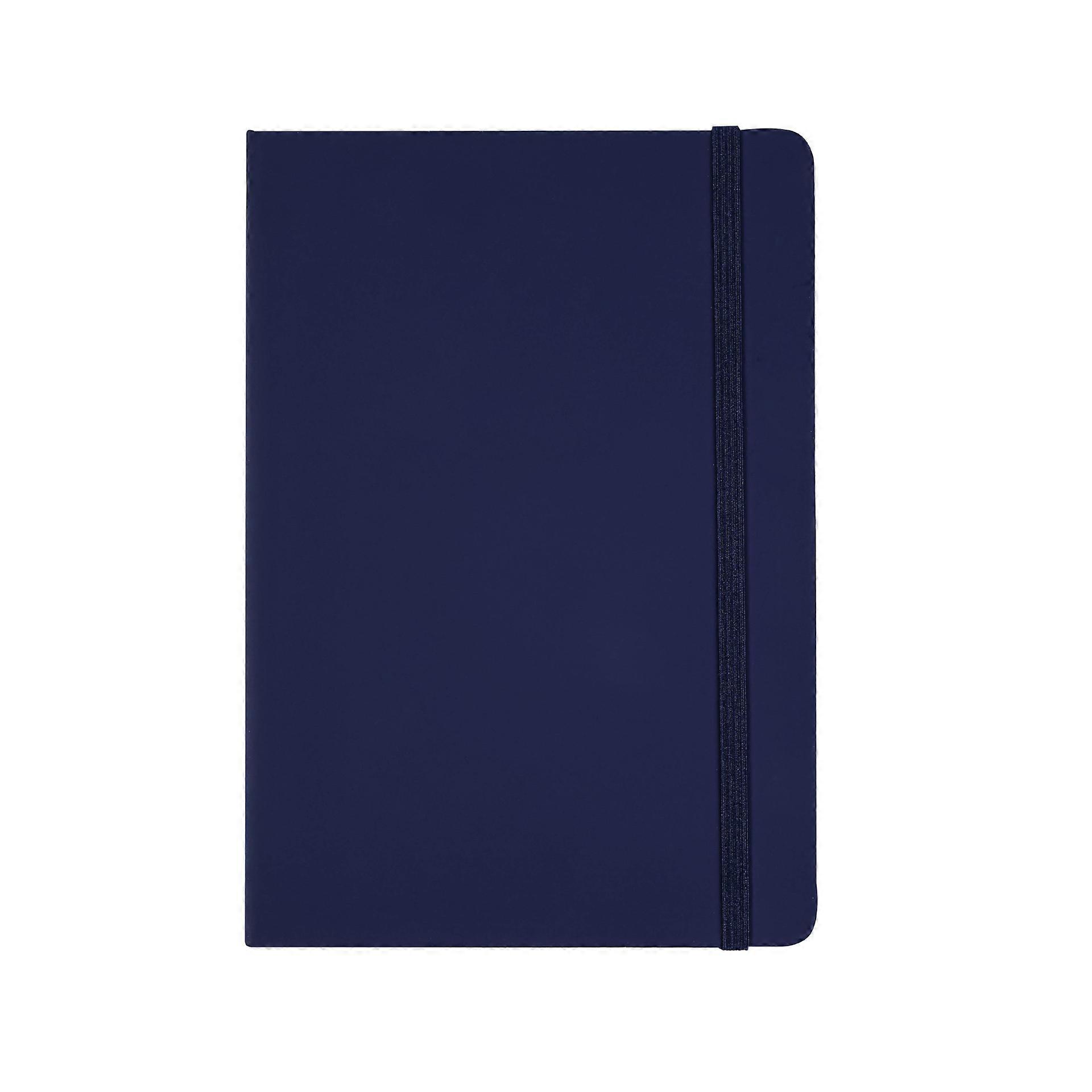 A5 notebooks, 2 books, with lined pages, pen loop, ribbon, date marker and paper pocket, medium hardcover journal