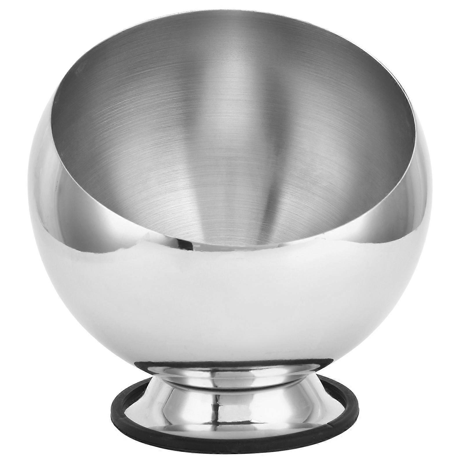 Ciotola per condimenti in acciaio inossidabile, contenitore per condimenti per ristoranti, pentola per salsa con base in argento