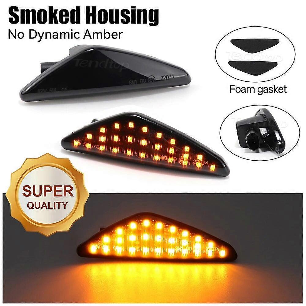 2pcs For BMW X3 X5 X6 E70 E71 2008-2014 E72 F27 Dynamic Flashing Led Side Marker Turn Signal Light Indicator Lamp Car Styling