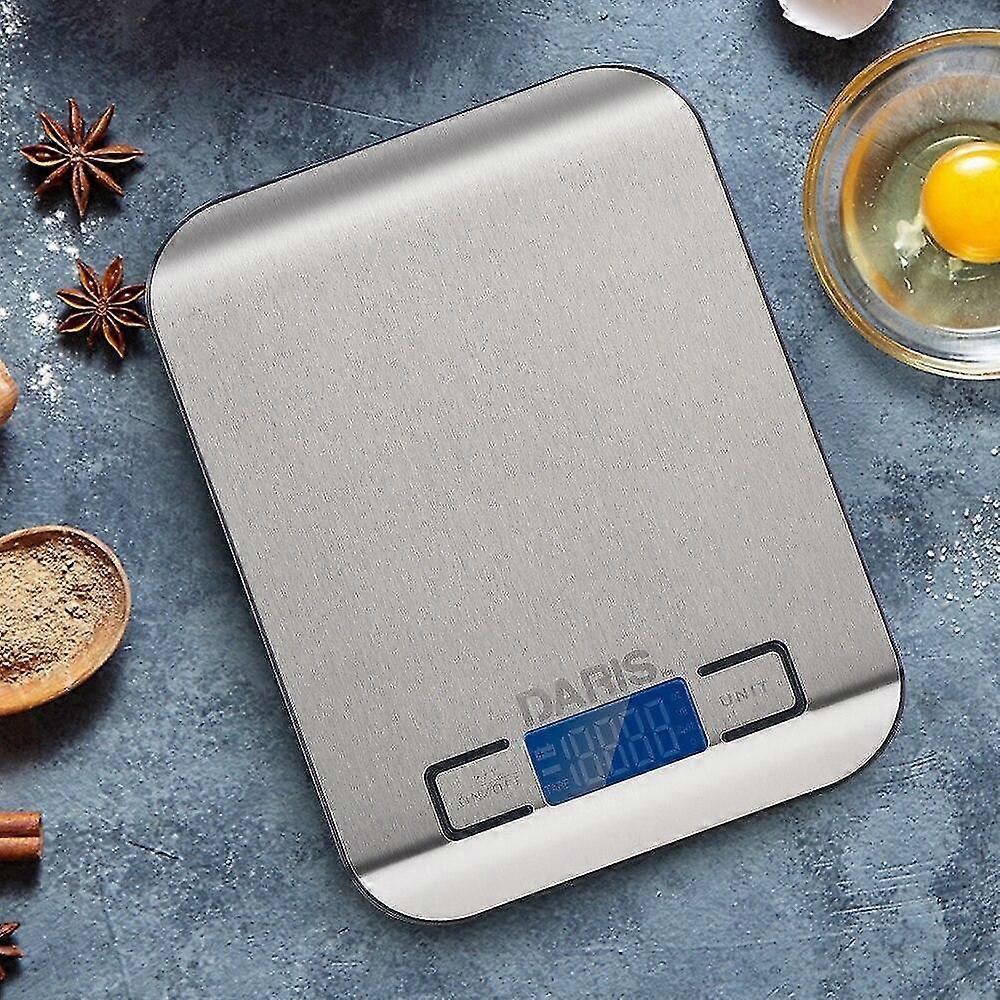 food scale kitchen steel measuring digital display 1g/0.1oz precise