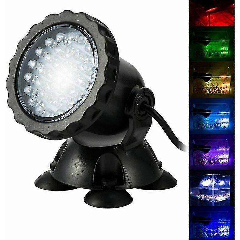 Rgb Aquarium Spotlight, Adjustable Angle Ip68 Waterproof Led Light With Remote Control