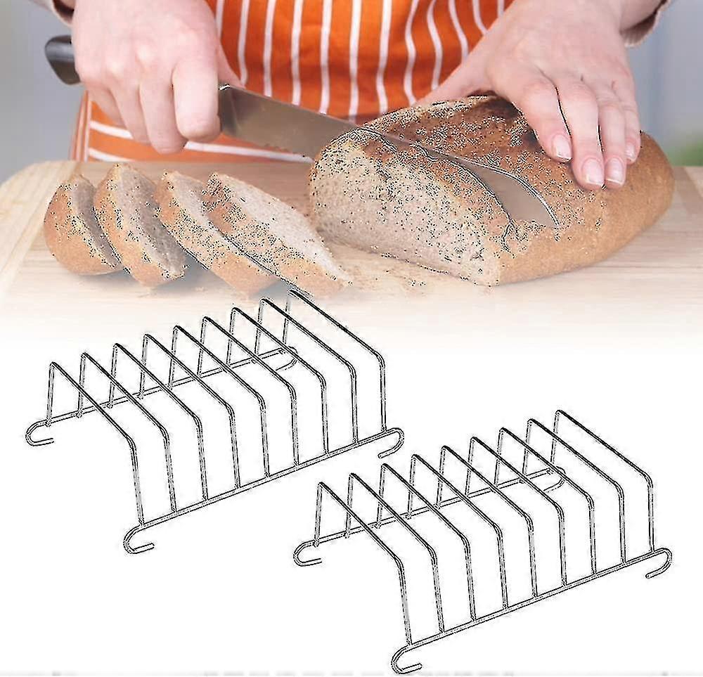 Sofirn Toast Rack 8 Slice Toast Rack Cooling Grid Toast Holder Rostfritt stål Toast Rack Air Fryer Tillbehör (201 rostfritt stål)