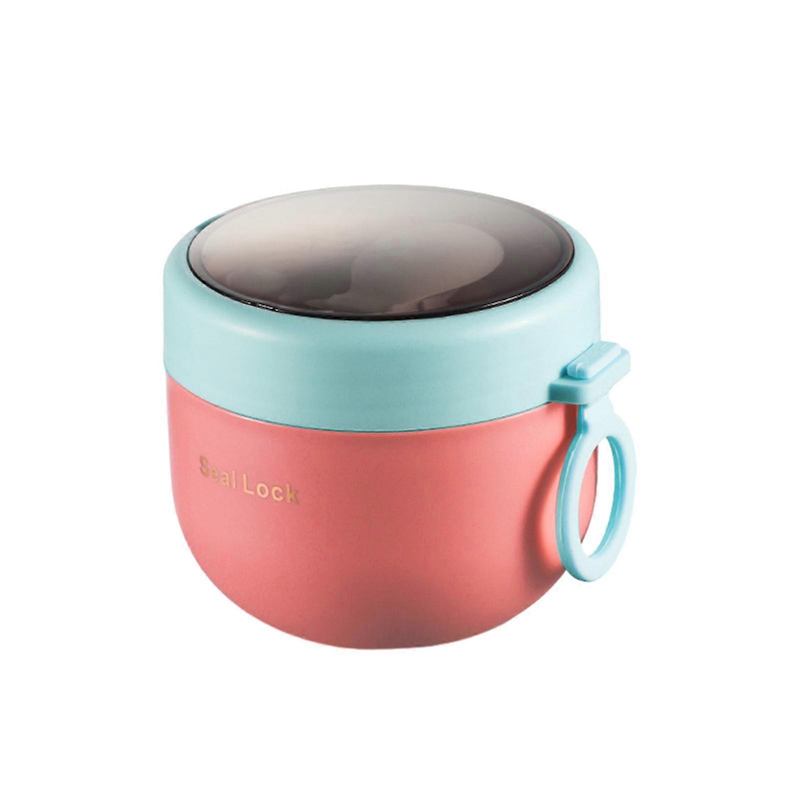 600ML/800ML Oats Container with Lids Spork Microwave Safe Overnight Oats Jar Cereal Milk Vegetable Fruit Salad Storage Container Picnic Supplies