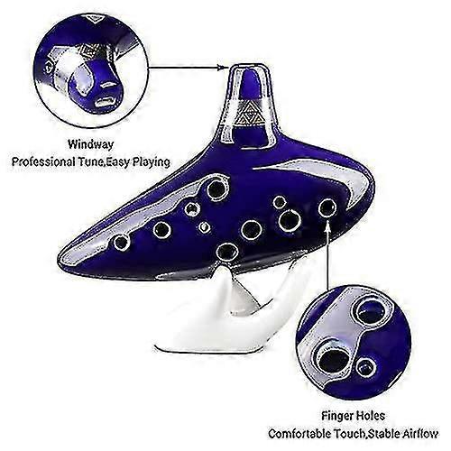Zelda Ocarina With Song Book , 12 Hole Alto C Zelda Ocarinas