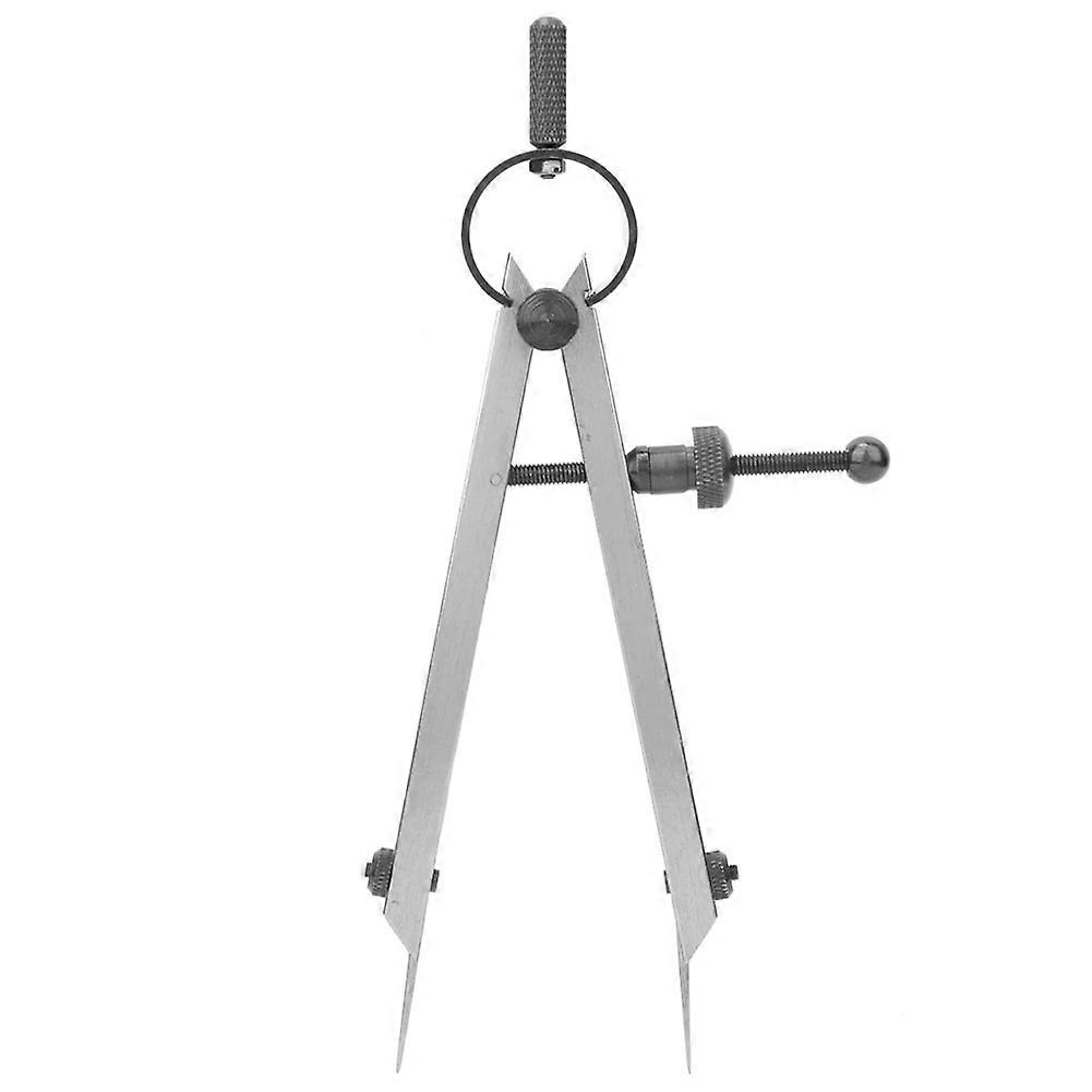 Dual Needle Spacing Kompass Kolstål Läder Craft Tool Scriber Wing Divider Line Compass (100mm)