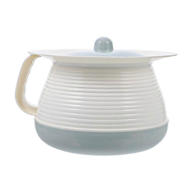 1pc Plastic Elder Chamber Pot Household Spittoon Simple Spittoon With Lid Handle