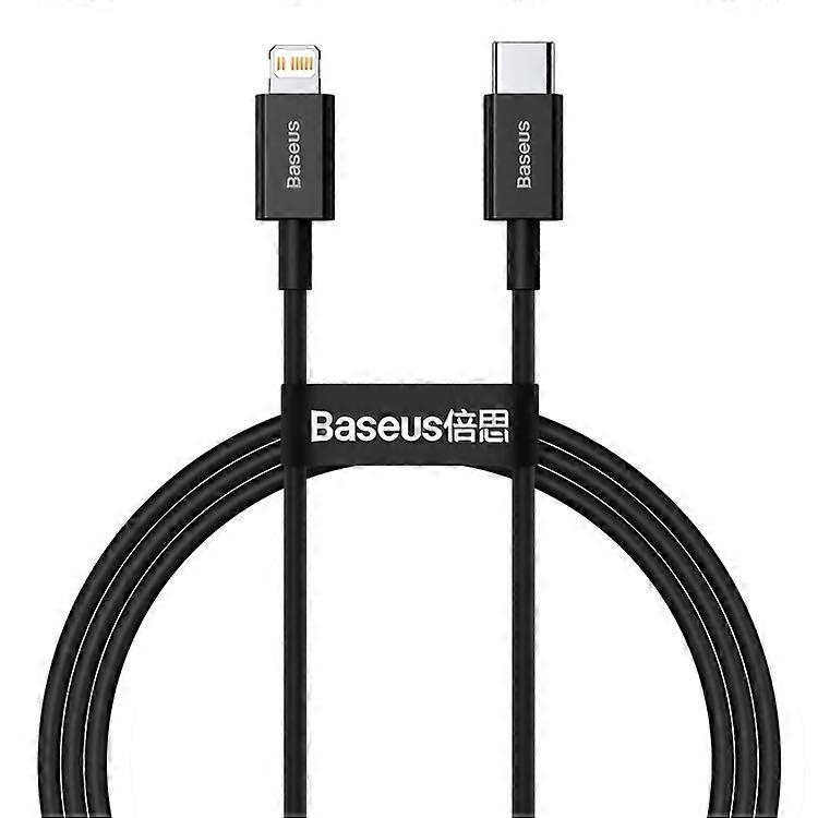 Baseus Superior Fast Charging USB-C to Lightning Cable, 20W, 1m - Black