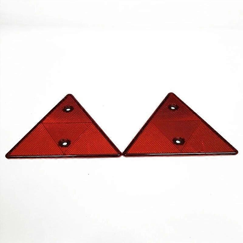 B36B Red Trailer Triangle Reflector Reflective Triangles for Gate Posts Rear Warning Reflectors Suitable for tukTractor