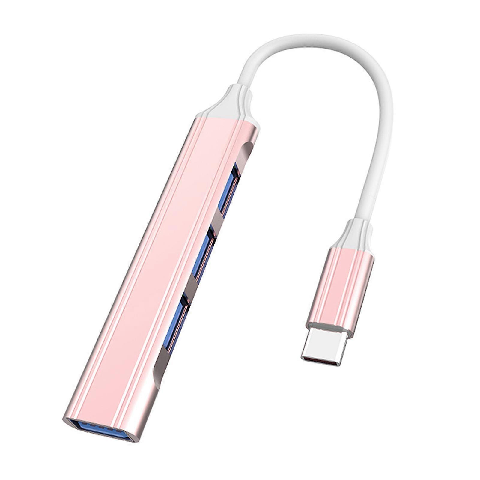 USB Laptop Docking Station 4 in 1 Multiport Plug And Play Professional Portable Data Transfer Aluminum Alloy High Speed Type-C USB 3.0 Hub Adapter