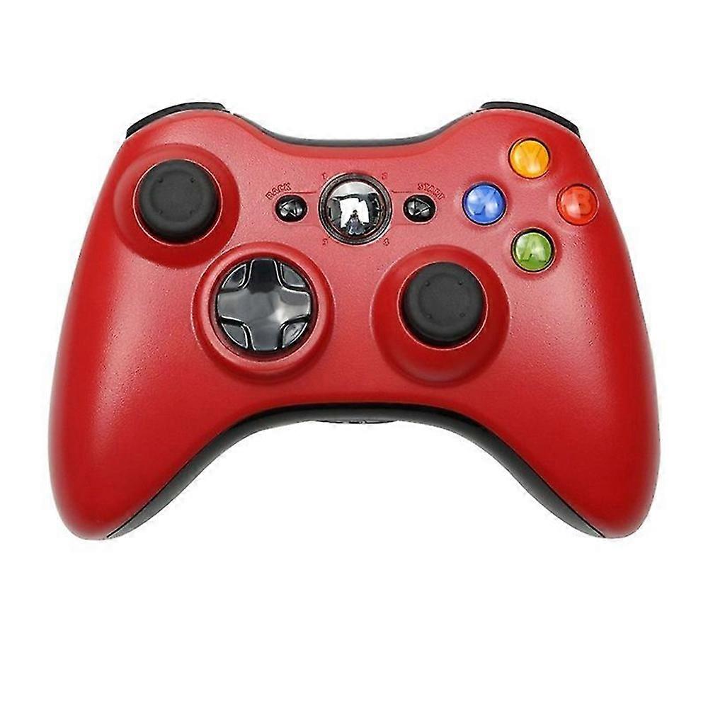 Xbox 360用ゲームパッドXbox360コンソール用ワイヤレス/有線コントローラーXbox360PCゲームコントローラー用2.4gワイヤレスジョイスティックXbox360PCゲームコントローラージョイパッドワイヤレスレッド