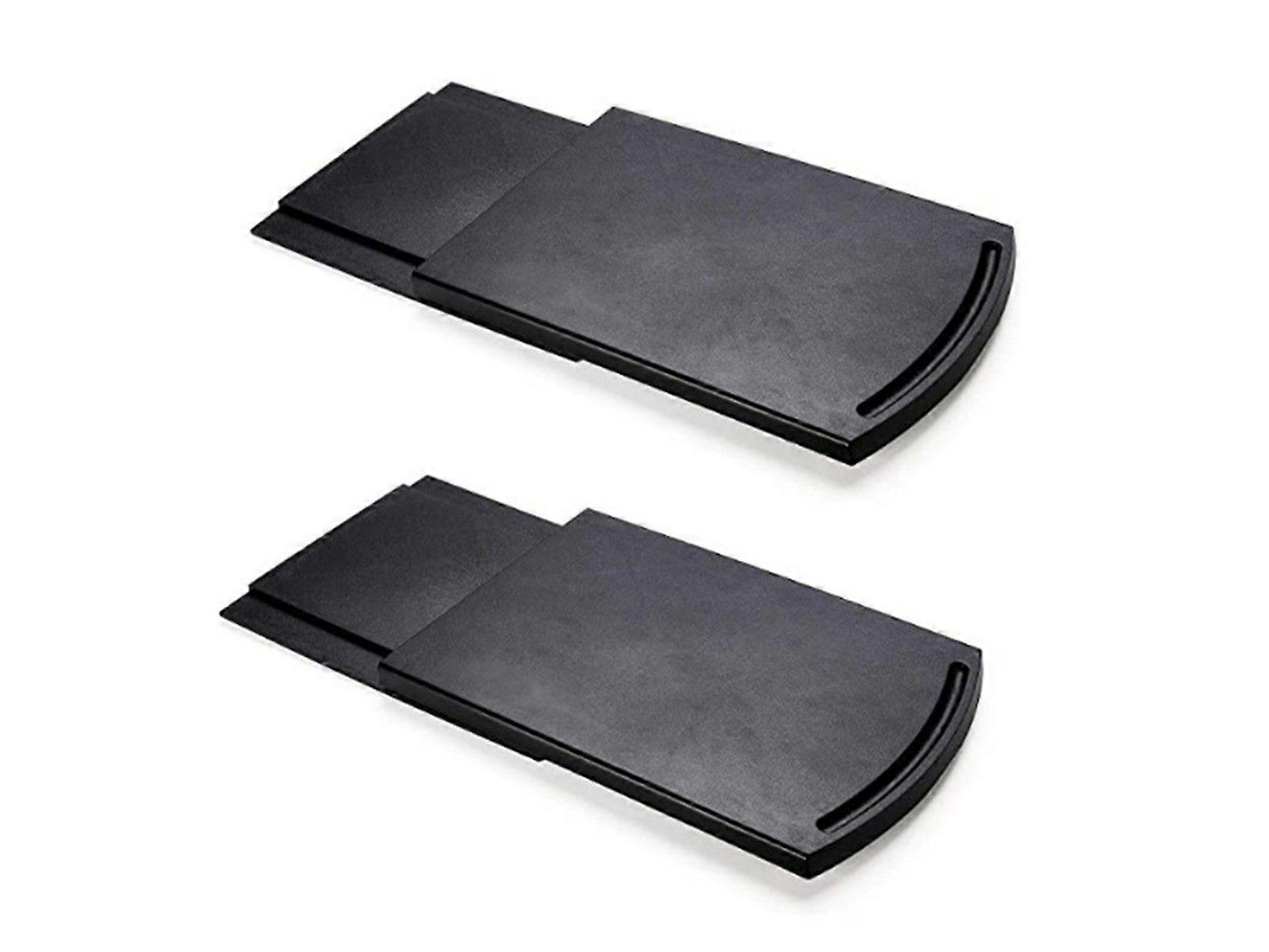 2PCS Sliding Coffee Maker Tray Kitchen Countertop Storage Moving Holder