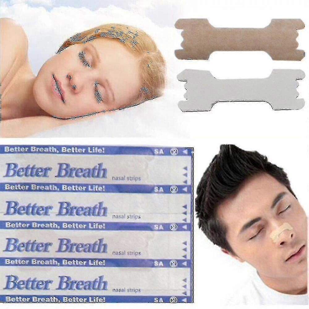 50 Pcs Breathe Nasal Strips Right Way Stop Snoring Anti Snoring Strips