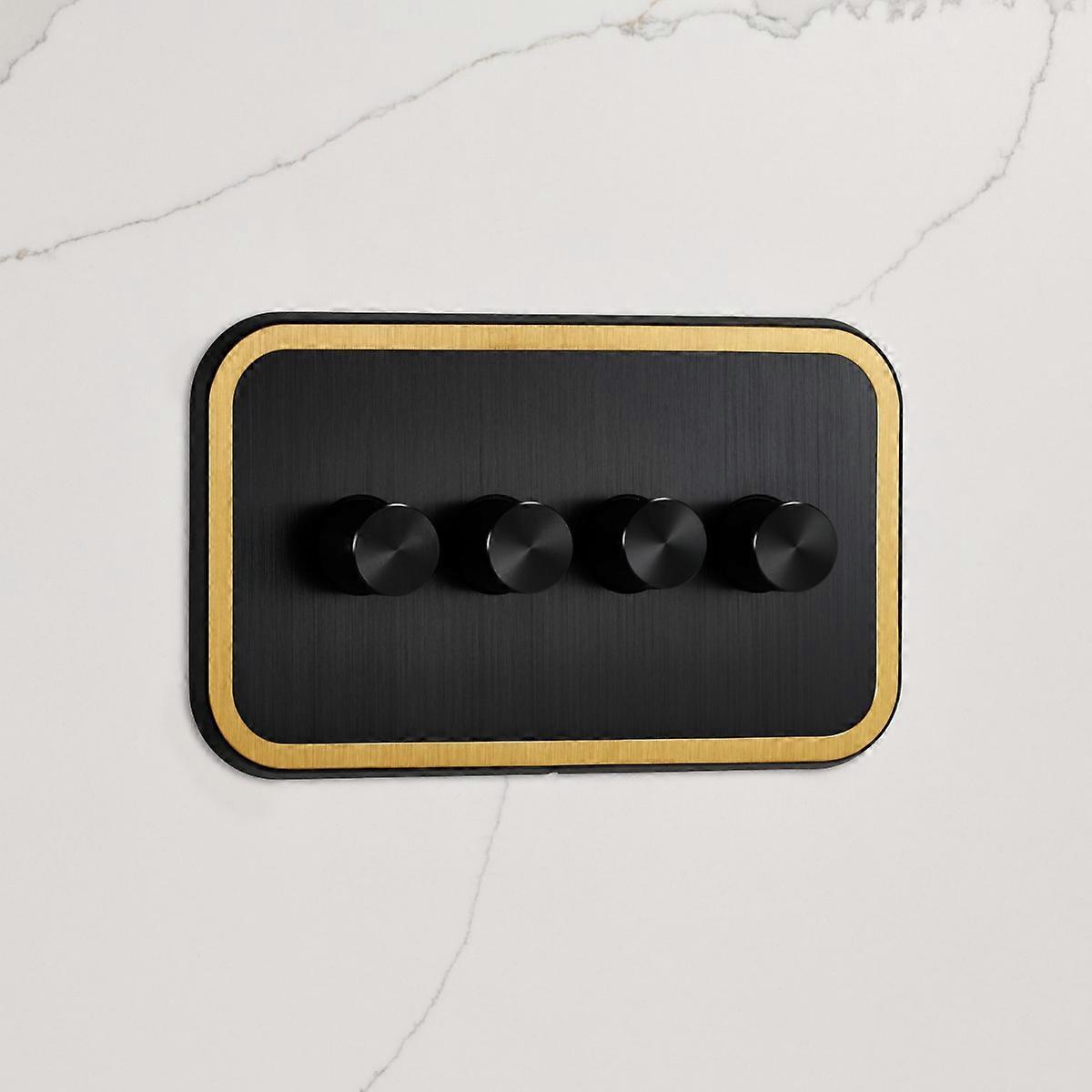 4G Dimmer Light Switch (150W) in Black & Gold