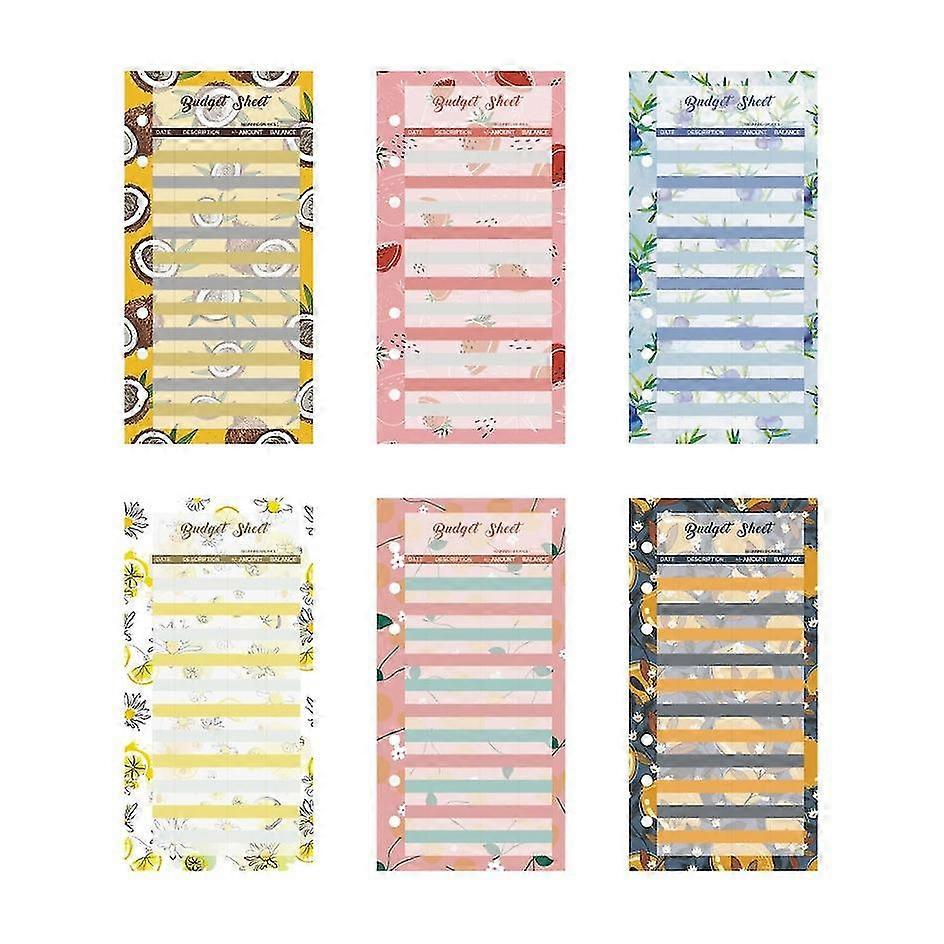 Ensemble de 60 Spending Tracker A6 Budget Sheets I Money Tracker Pour Budget Planner Binder - à utiliser avec Budget Tracker, Budget Folder, Budget Envelop