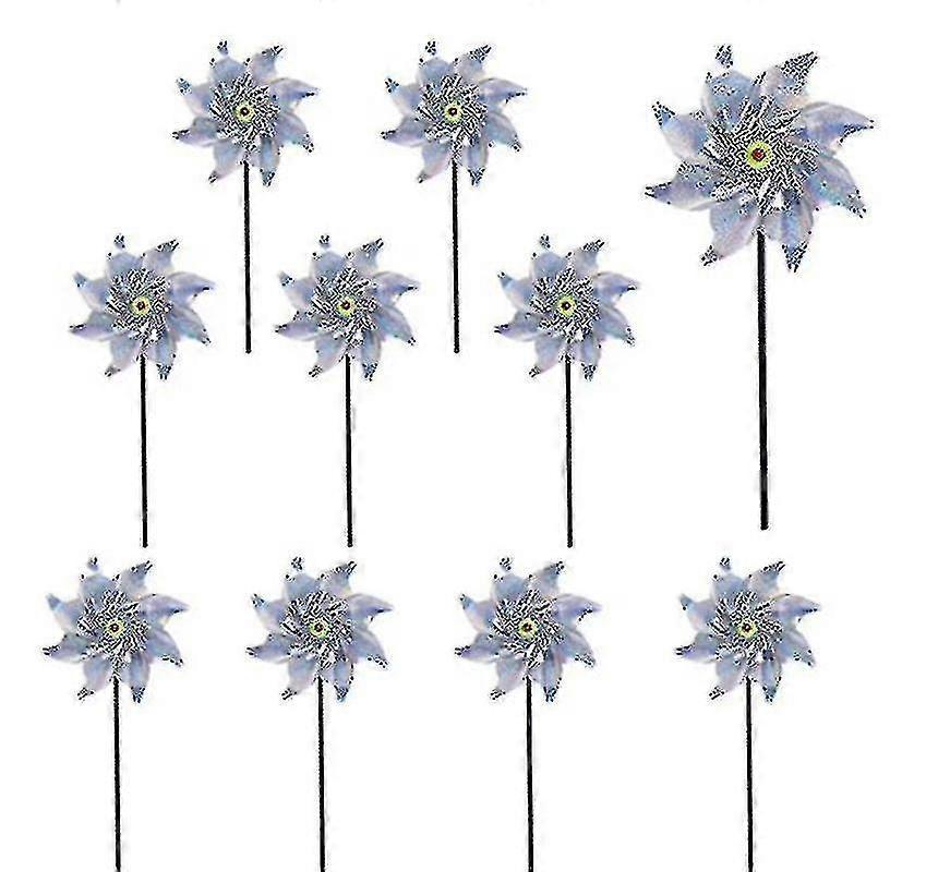 10 Pcs Windmill Reflector Bird Mosquito Repellent Windmill