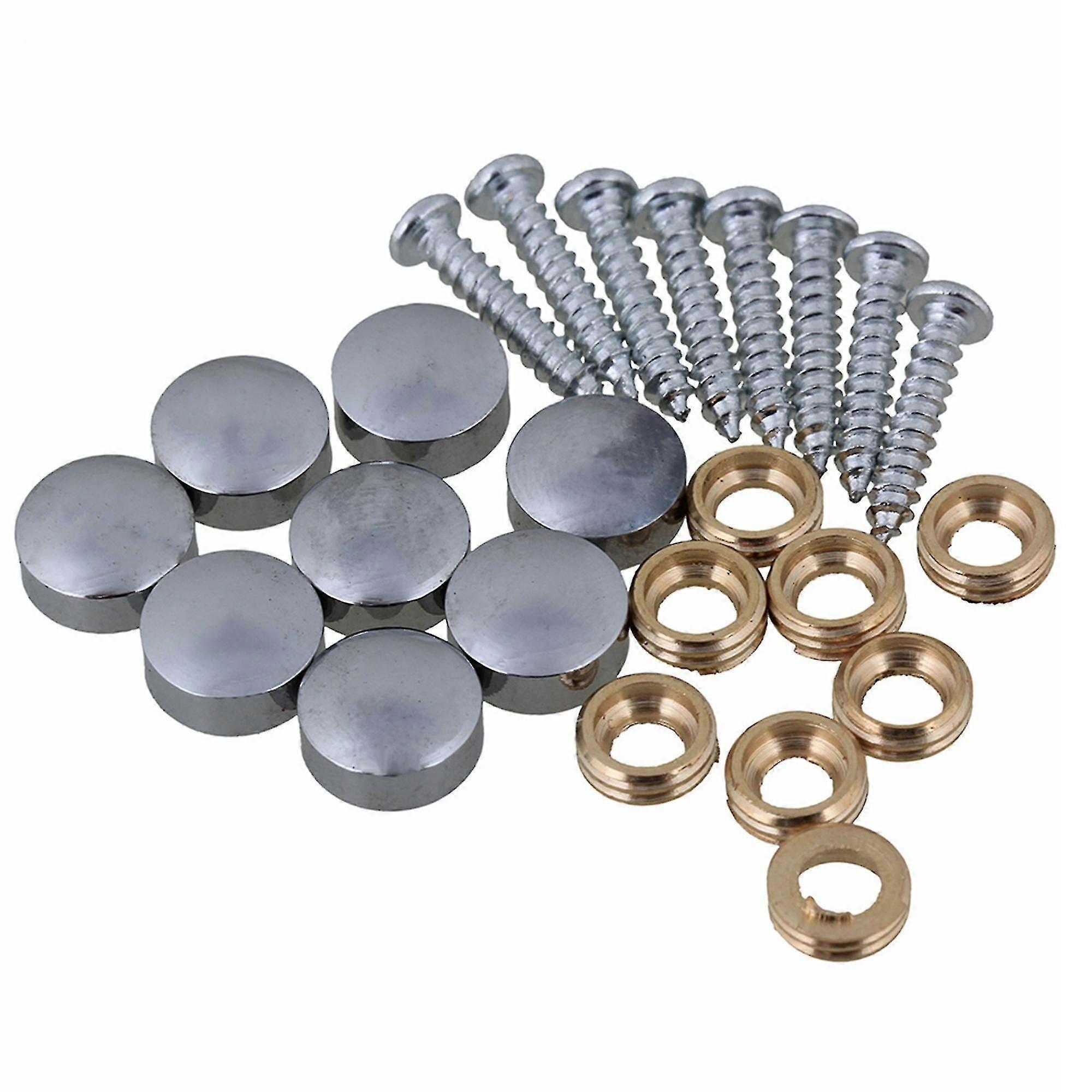 8pcs 10mm Silver Color Copper Screw Head Mirror Screws--