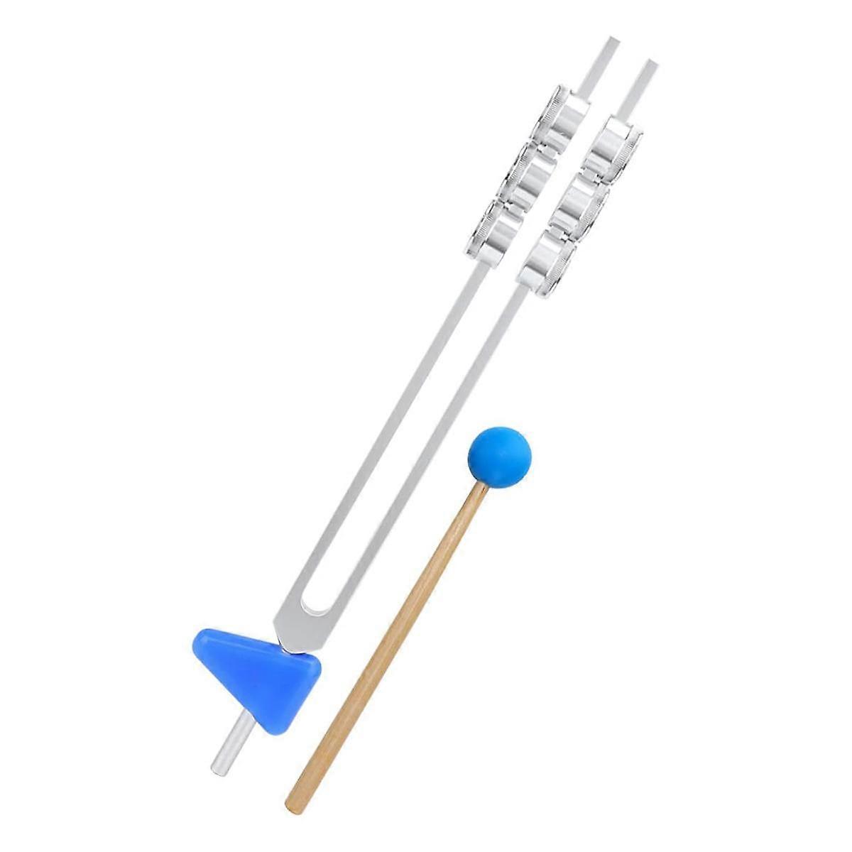 Hammer Vibration Tuning Fork 32Hz Aluminum Alloy Tuning Fork with Hammer Diagnostic Therapy Health