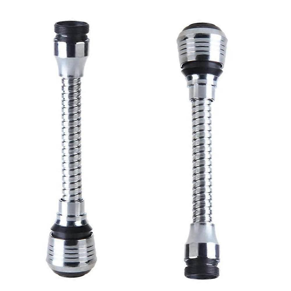 2 Pieces Kitchen Tap Universal Faucet Extension 360 Rotatable Faucet Sprayer for Bathroom Kitchen Tap Nozzle