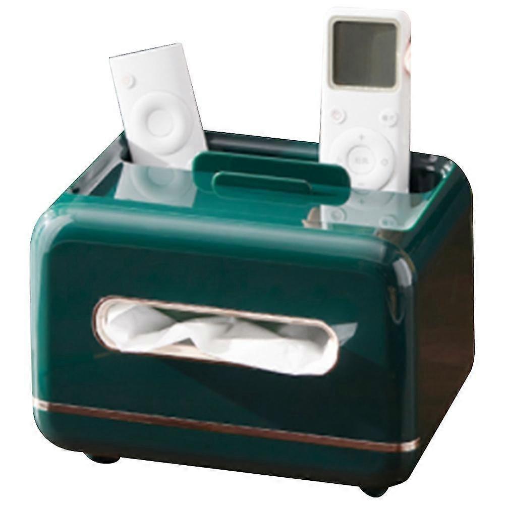 Tissue Boxes With Remote Control Holder Multifunctional Tissue Paper Storage Box Home Office Counte