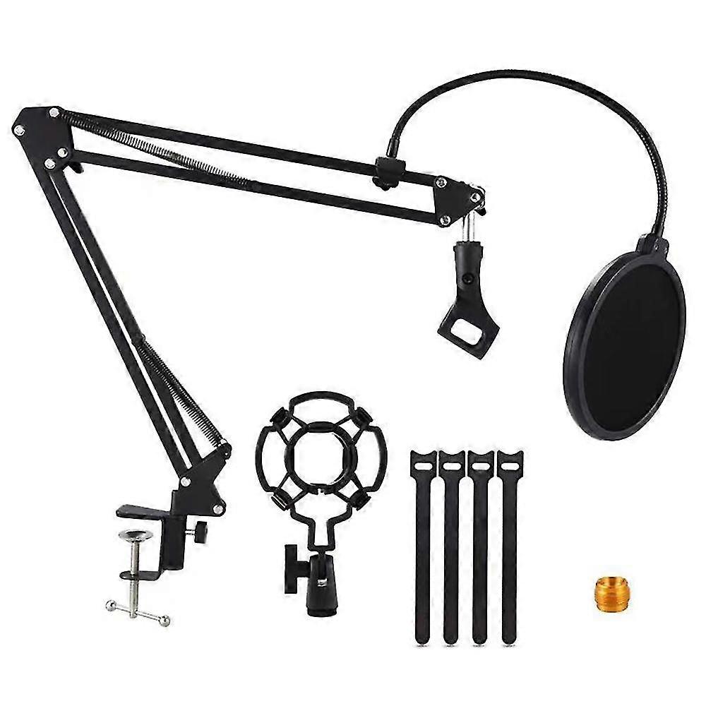 Microphone Arm Kit Microphone Stand With Adjustable Suspension Scissor Arm Stand For Live Streaming