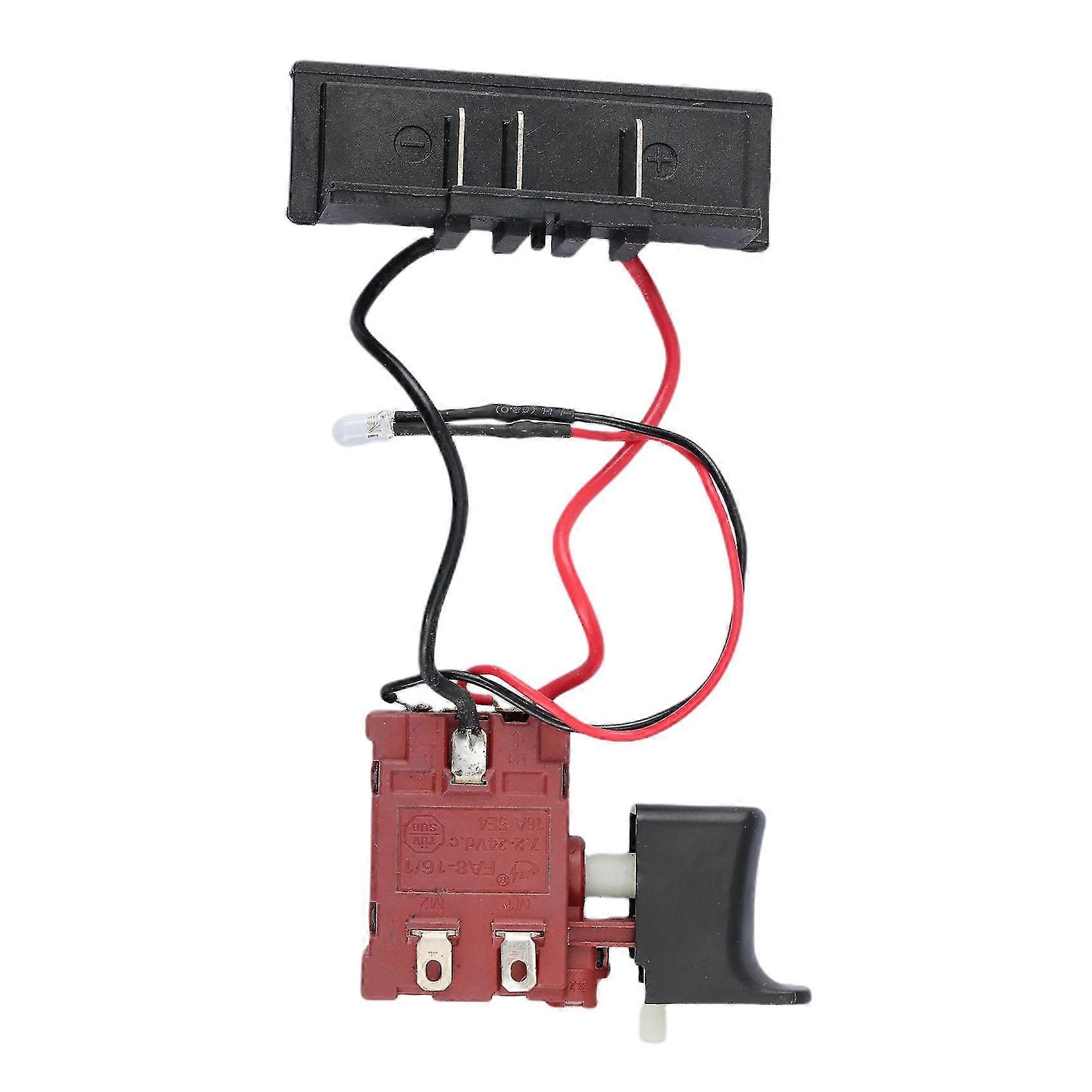 Dc18v/21v/24v Lithium Battery Cordless Electric Drill Speed Control Switch With Light Speed Control