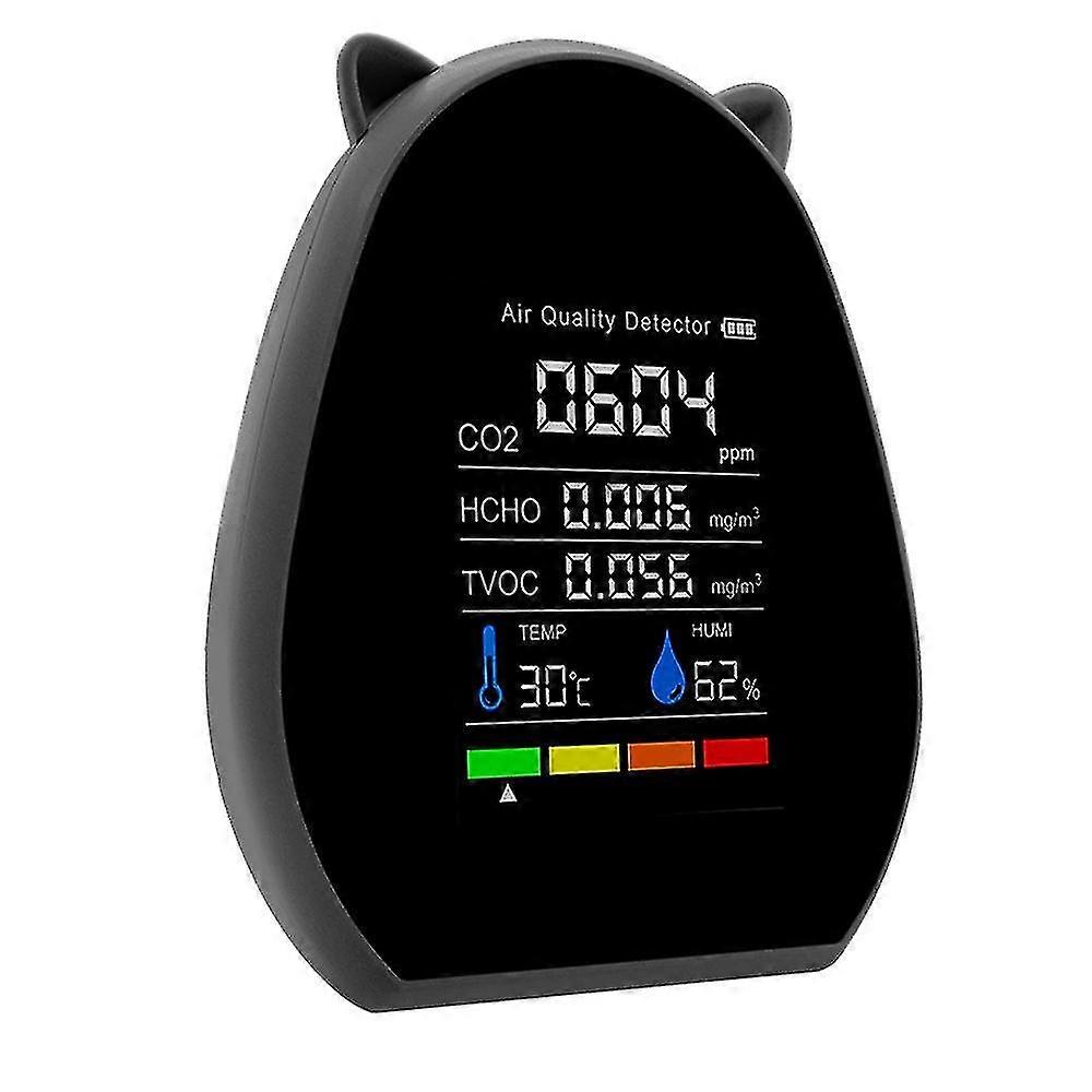Tvoc Hcho Carbon Dioxide Co2 Temperature Humidity U02 Black