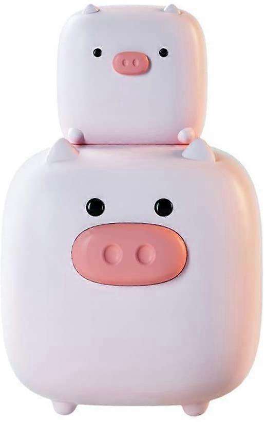 Smart alarm clock, night light, APP control, USB charging, cartoon emotional bedside multi-function alarm clock light, big and small pig-shaped child 