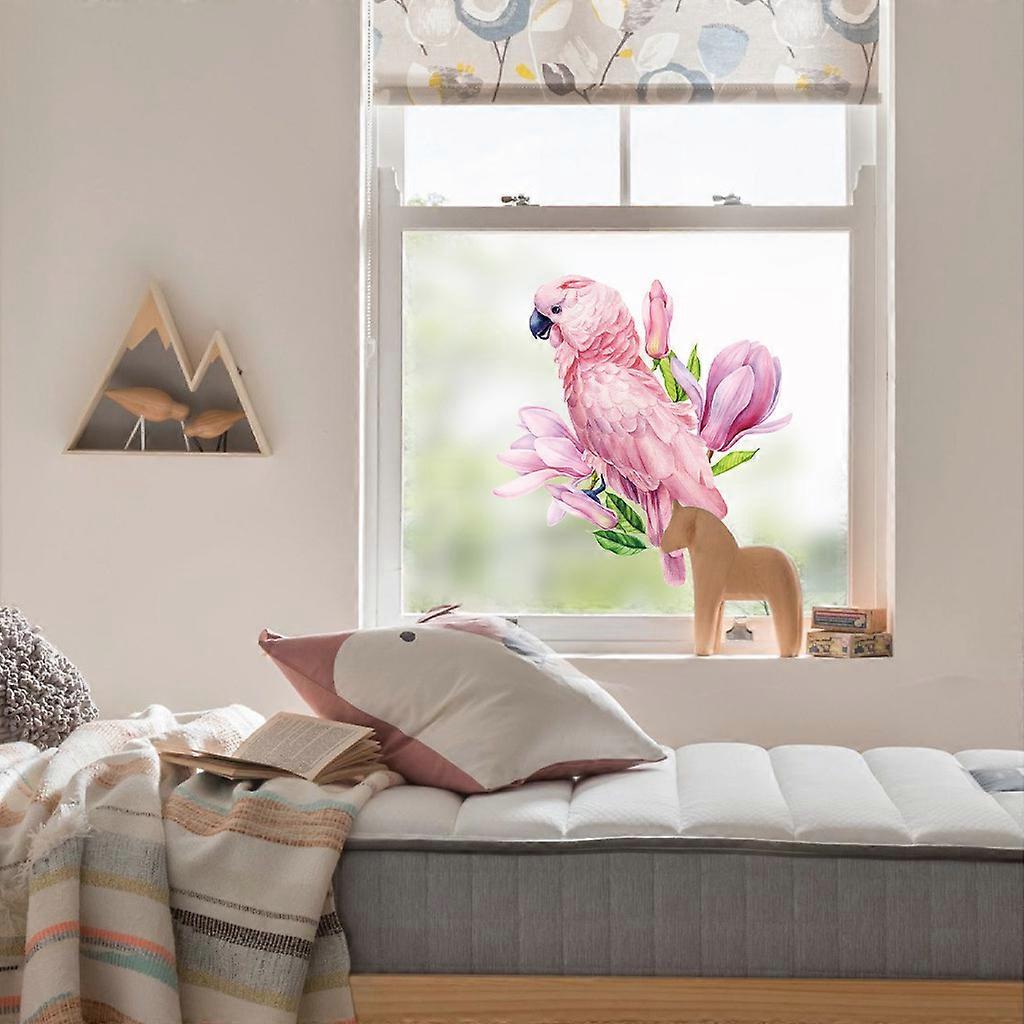 pink  Parrots Wall Stickers Birds Decals