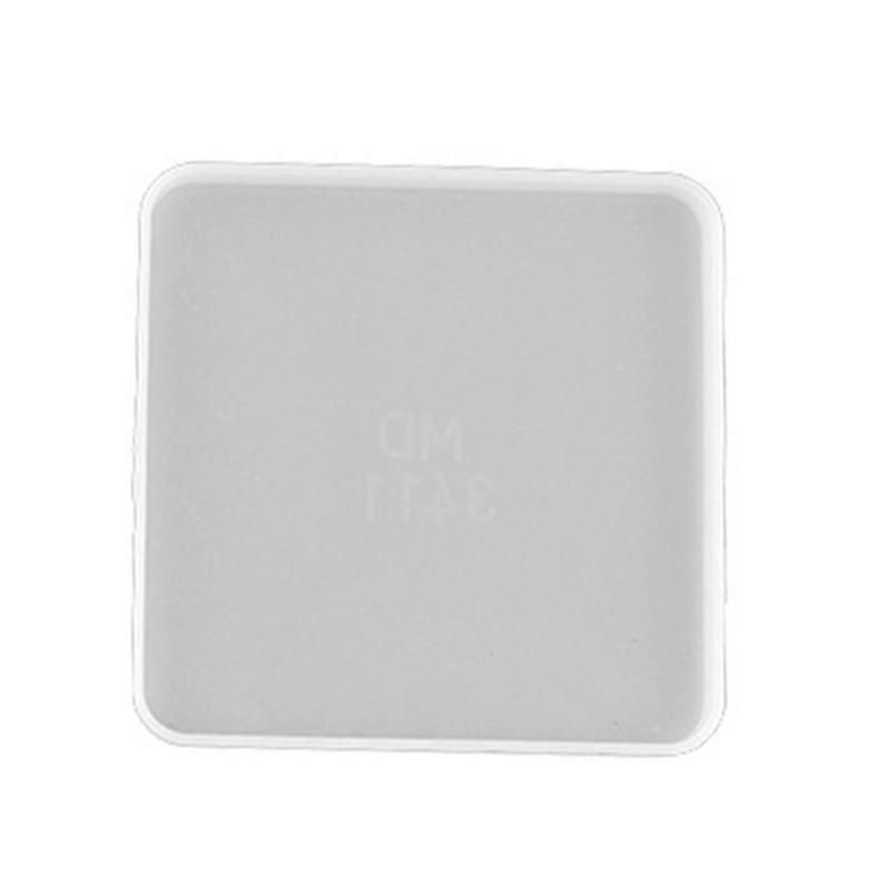 Round/Square/Hexagon Tea Saucer Coaster Silicone Mold Tray Resin Mould DIY Tool KAESI